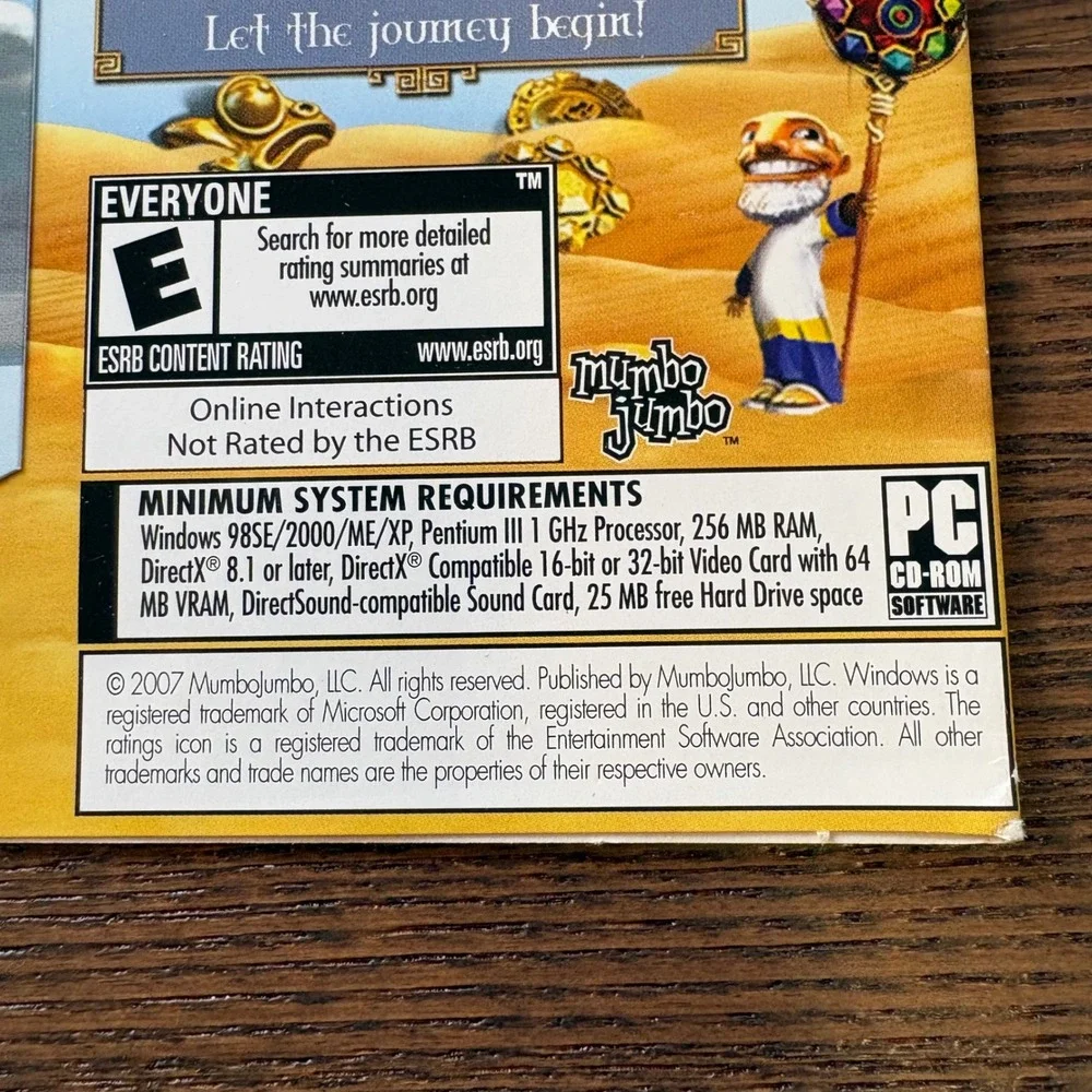 7‎ Wonders II PC CD-ROM Game MumboJumbo Premium Casual Games Puzzle 2007 Windows